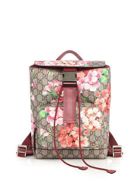 gucci pink flower backpack|small gucci backpack.